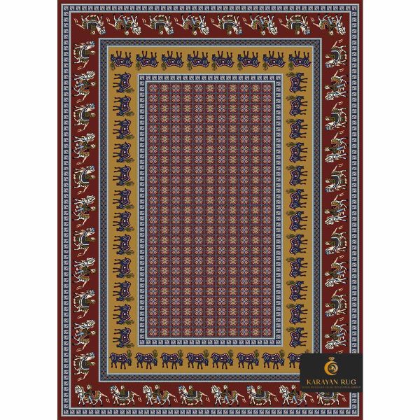 pazyryk rug code 1057 - persian silk carpet
