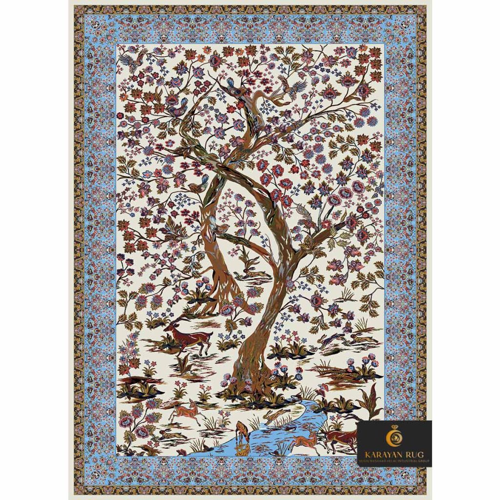 code 1014 derakhti design cream color