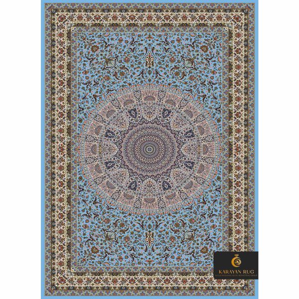 code 1037 blue color esfahan design