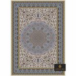 code 1037 cream color - esfahan design 1500 reeds silk carpet