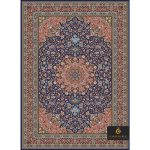 code 1009 silk rug navy blue color
