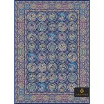 code 1034 navy blue color silk carpet