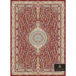 code 1074 red color - karayan rug aroos design