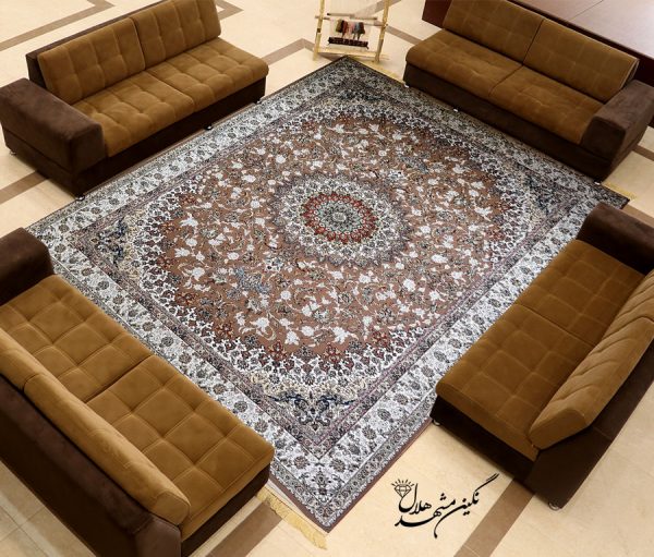 فرش 1200 شانه دستباف گونه طرح نازنین
