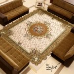 فرش کاشان طرح آفرینش کد ۳۰۰۲