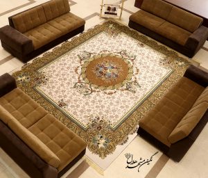 فرش کاشان طرح آفرینش کد ۳۰۰۲