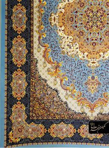 فرش دایره طرح میلان نسکافه ای