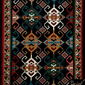 گبه ماشینی 480 شانه طرح پیچک