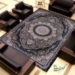 فرش طرح پرهام ۱۰۰۰ شانه سرمه ای