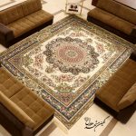 فرش ۱۲۰۰ شانه برجسته طرح فلورا