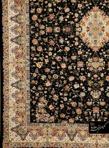 فرش رز افشان کرم