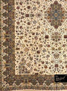 فرش کاشان طرح افشان گل رز