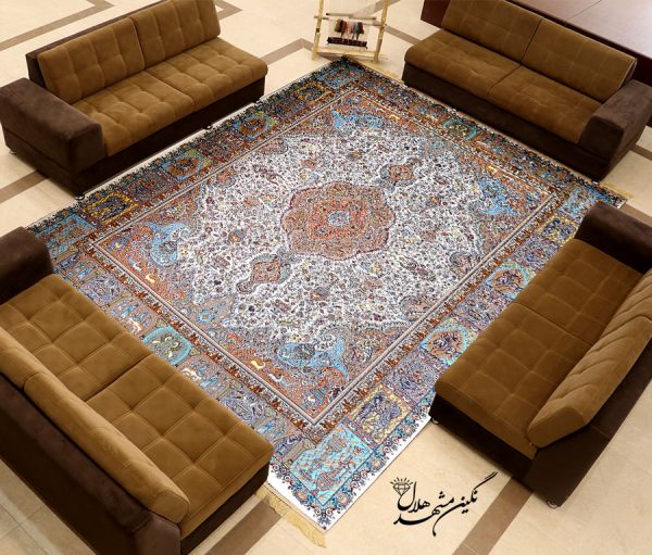 فرش 1200 شانه کاشان طرح آثار