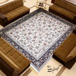 فرش کد 7011 طرح افشان گل درشت