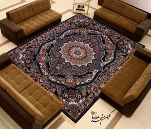 فرش ماشینی ۷۰۰ شانه تراکم ۲۵۵۰ نقشه رضوان