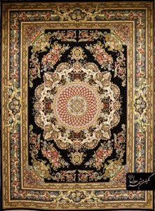 فرش ماشینی کاشان طرح فلورا