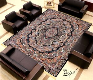 فرش دستبافت گونه نگین مشهد طرح پرنیان