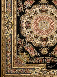 فرش ماشینی گل برجسته طرح فلورا 1200 شانه