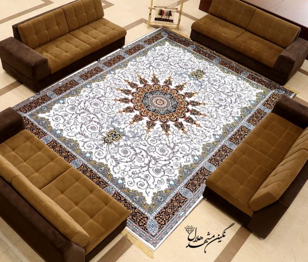 فرش ماشینی 1000 شانه کاشان