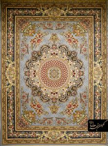 فرش کاشان طرح فلورا فیلی