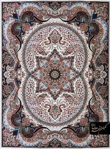 فرش طرح چیچک کرم 12 متری