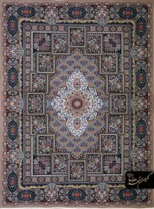 فرش ماشینی طرح چیتا 700 شانه زمینه کرم
