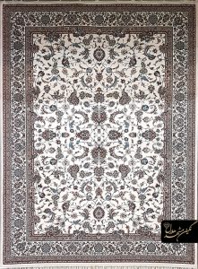فرش طرح نایین اکریلیک زمینه کرم