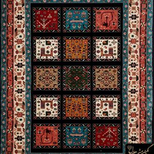 گبه ماشینی 480 شانه طرح چهارخانه