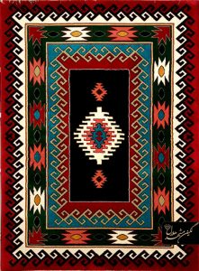 گبه ماشینی 480 شانه طرح قاب دار