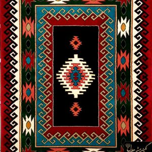 گبه ماشینی 480 شانه طرح قاب دار