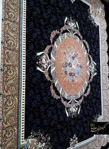 فرش سرمه ای 1200 شانه آفرینش
