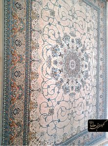 فرش گل برجسته طرح شمیران درجه یک