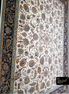 فرش افشان کرم گلبهی 1200 شانه