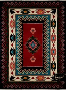 گبه ماشینی 480 شانه طرح قاب دار - تصویر 2