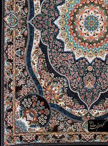 طرح زیبای رضوان بافته شده با نخ صددرصد اکریلیک