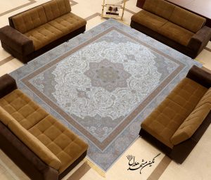 فرش 1200 شانه گل برجسته طرح بخشایش کرم