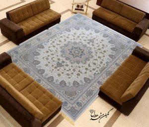 فرش جدید اصفهان سفید 1200 شانه