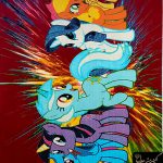 گبه فانتزی هشت رنگ کد ۳۰۴۵