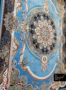 فرش درجه یک ممتاز طرح مانا آبی