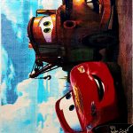 فرش کودک طرح ماشین مک کویین