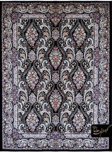 جدیدترین سبک فرش افشان سرمه ای