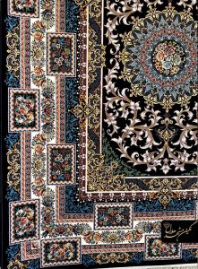 طرح قصرگل فرش ماشینی 700 شانه کاشان