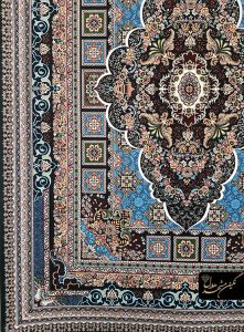 فرش طرح آرتین سرمه ای رنگ مدرن