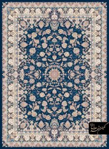 فرش بیضی نگین مشهد برجسته کاربنی