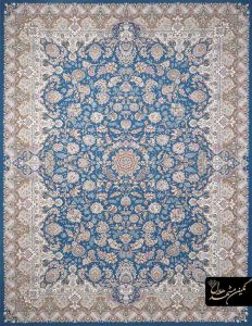 فرش گل افشان سرمه ای ۱۲۰۰ شانه