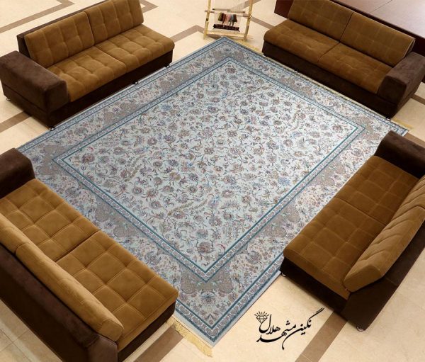 فرش شاهکار کاشان طرح افشان