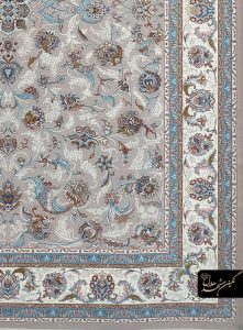 فرش نگین مشهد طرح افشان 700 شانه کاربنی