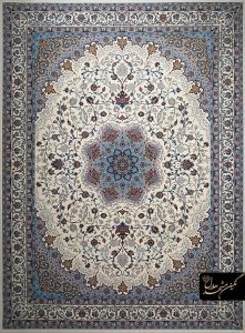فرش ماشینی کیانا زمینه کرم