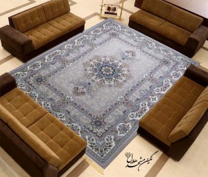 فرش ماشینی 700 شانه گل برجسته طرح الیسا