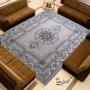 فرش ماشینی 700 شانه گل برجسته طرح الیسا
